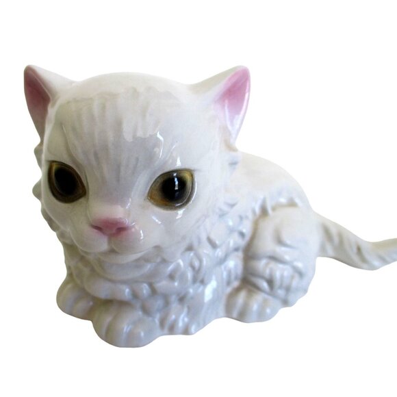 Goebel Persian Cat Kitten Porcelain Vintage Figurine -  Cat Lady Person Lover - Picture 3 of 6